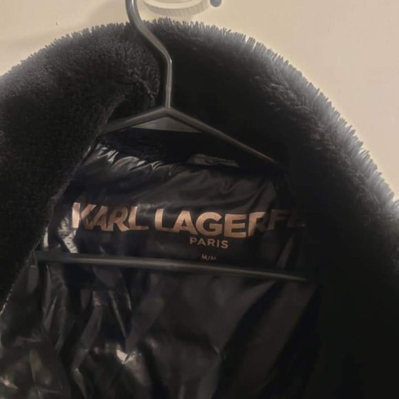 Karl Lagerfeld 3/4 length puffer coat - Picture 4 of 5